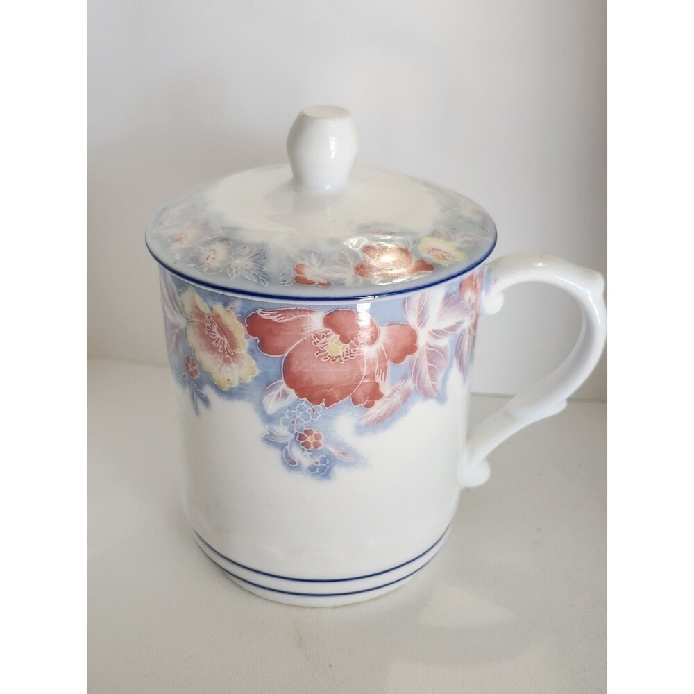 Cheng's White Jade Porcelain Tea Cup With Lid